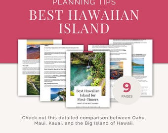 Gids voor het beste Hawaïaanse eiland voor beginners | PDF Reistips Hawaii | Kies het juiste eiland voor je reis | Digitale vakantieplanner