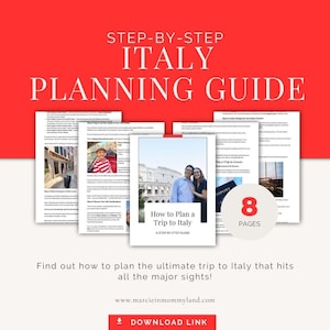 Italy Travel Guide Printable, Italy Trip Planner PDF, Family Itinerary, Digital Vacation Checklist, Rome Venice Florence, First Time Italy