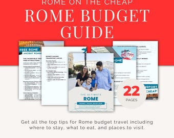 Rome Budget Travel Guide 2026, Digital Guide to Rome, Affordable Rome Itineraries, Cheap Travel Tips, Rome Travel Ebook for Tourists