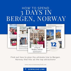 3 Tage in Bergen Norwegen Reiseplaner PDF | Norwegen Travel Guide Printable | Bergen City Guide für Fluganfänger | Norwegen Trip Planer