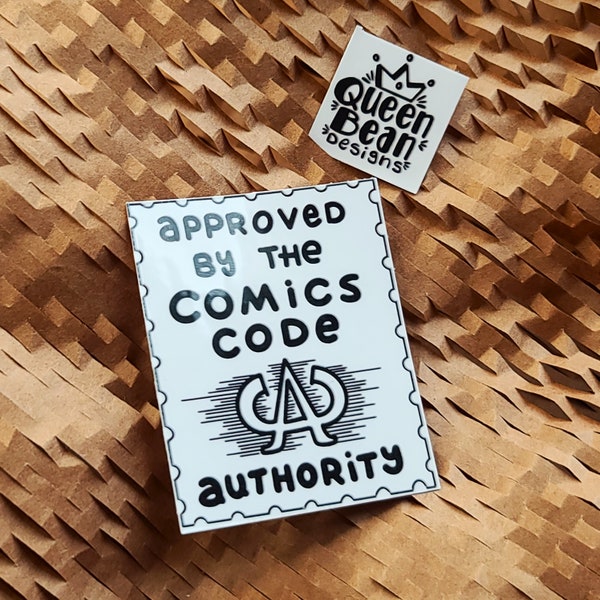 Bookish Series - CCA Approved by the Comic Code Authority - Handmade Vinyl Sticker