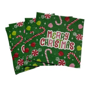 Christmas Peppermint Decoupage Napkins: Holiday Paper Crafts