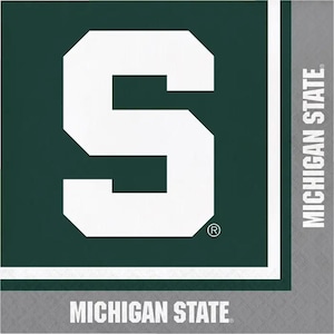 Michigan State Spartans Napkins: Decoupage Paper, Scrapbooking, Decorative Tissue