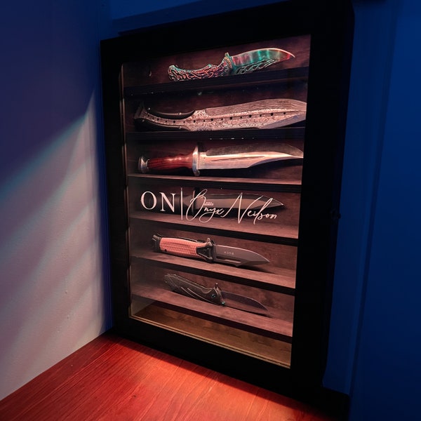 Knife Display Case Etsy
