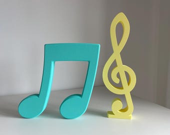 Treble Clef & Musical Note Decor | Music Theme Room or Party Decoration