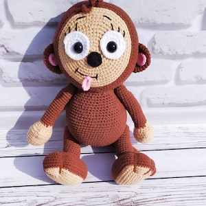 Handmade Crochet Monkey Amigurumi doll Perfect Gift for Kids and Monkey Lovers