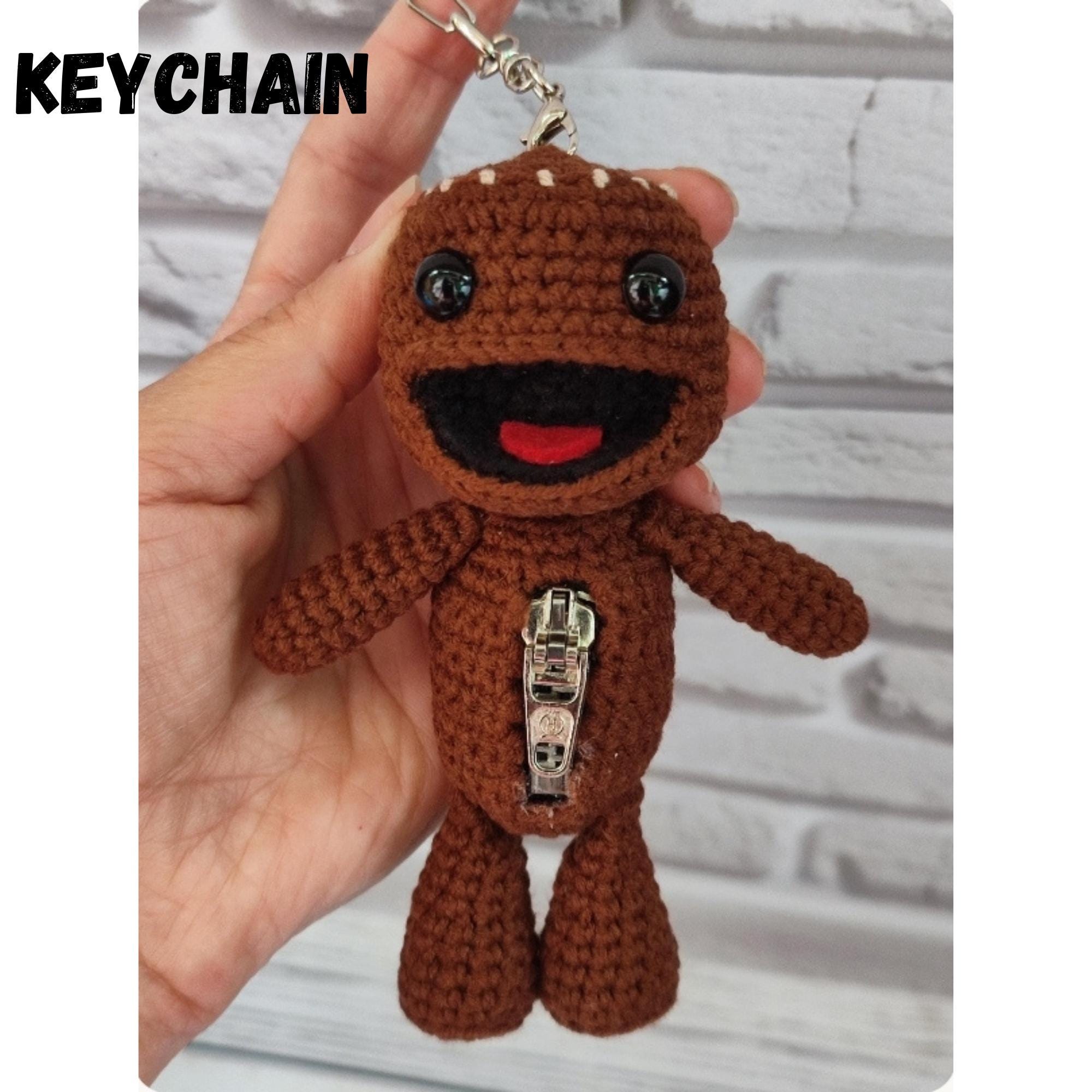 リトルビッグプラネット サックボーイ 編みぐるみ マスコット中古 Crochet Sackboy Plush Doll Little Big Planet Merch Knitted Figure