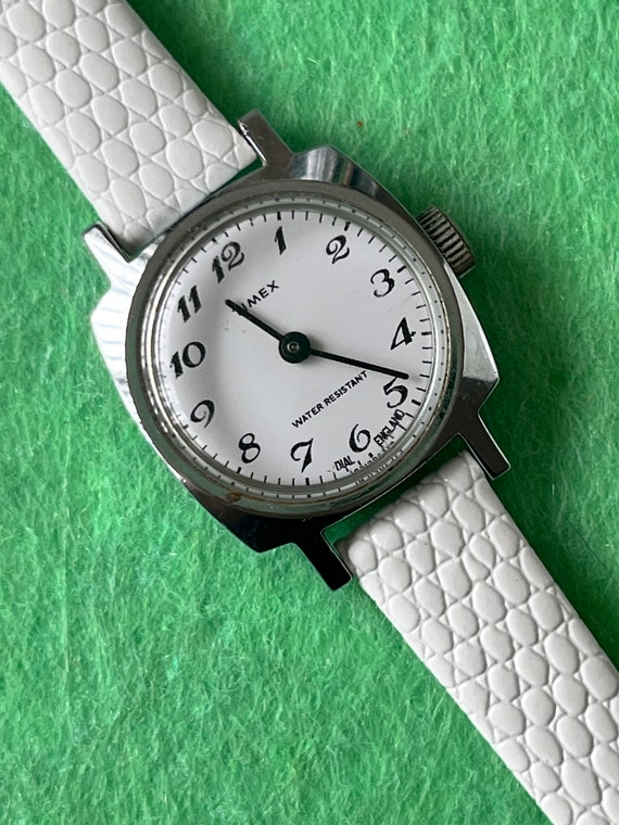 Clean white dial vintage ladies Timex - image 1