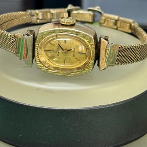 Vintage Omega De Ville Ladies Watch: Gold Plated Swiss Manual Wind