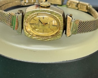 Vintage Omega De Ville Ladies Watch: Gold Plated Swiss Manual Wind