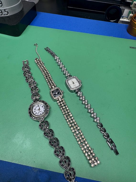 Glamorous Watch Stack Bundle - 3 Crystal Encruste… - image 10