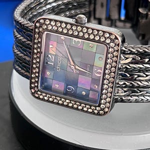 Ladies' chainmail bracelet watch goth style gifts for her