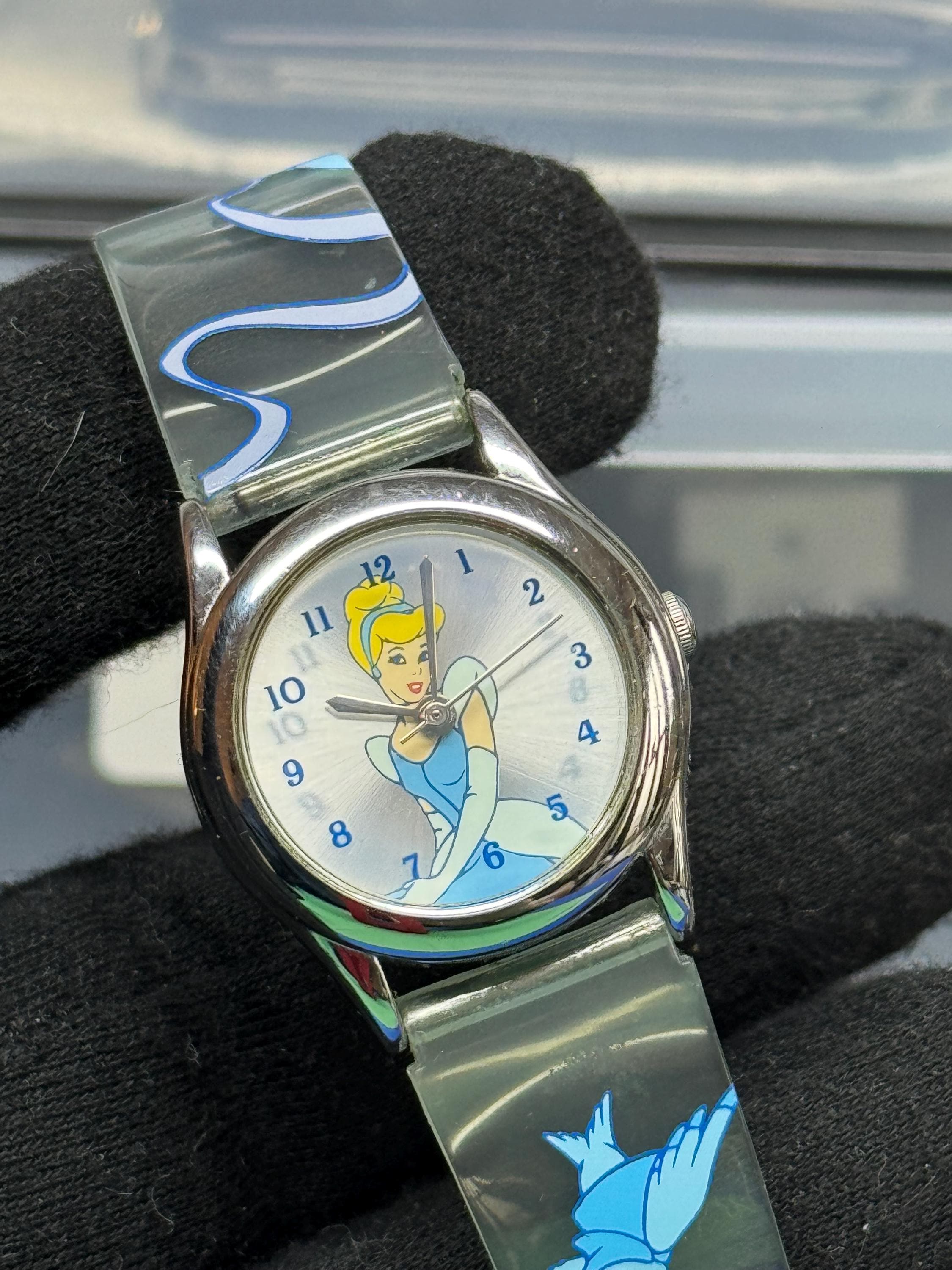 Vintage Disney Cinderella Watch With Translucent Band 