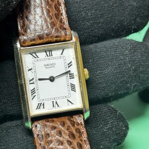 Ladies Gold Tone Seiko Tank Watch - Etsy display picture 2