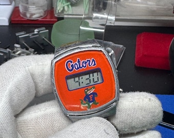 Vintage Florida Gators Digital Watch with Unique Abalone Shell Accents