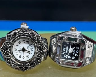 Vintage Bozhi Watch Ring (6658) Quartz--new Battery--works  display picture 3