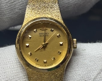 Vintage Seiko 2320-0320S Watch RARE 80s Japan Quartz Watch 8 Jewel