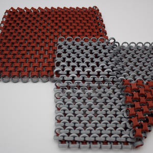 L.K.T Silver/Crimson Sparkle 3D Printed Chainmail