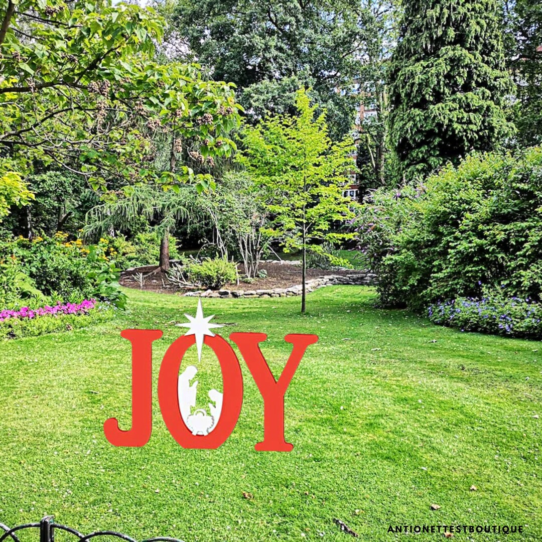 Yard Decoration Originals Outdoor Joy Nativity Etsy