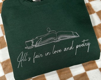 All’s Fair In Love And Poetry I The Tortured Poets Department - Embroidered Crewneck I