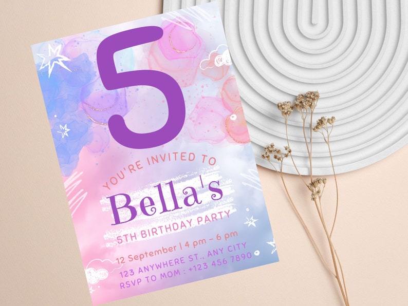 Gold glitter sprinkle birthday card