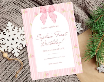 Décorations De Fête à Suspendre En Forme De Nœud Rose - Décorations D' Anniversaire Sur Le Thème Des Nœuds Pour Fille - Décorations Pour Anniversaire, Fête Prénatale, Enterrement De Vie De Jeune Fille