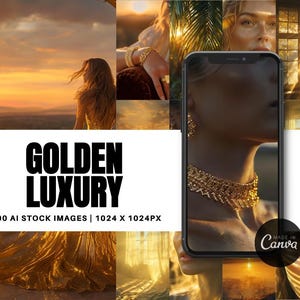 100 Golden Hour Premium Stock Images | PLR MRR  Faceless Marketing | Perfect for Social Media, Instagram Branding, Blogs, Digital Products