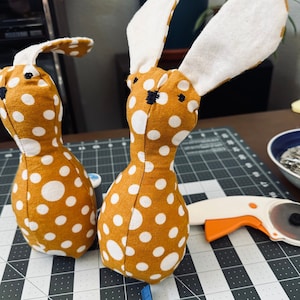 Snuggly Bunny DIY Plush Toy Printable Sewing Pattern