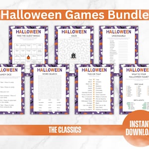 Halloween Party Game Mega Bundle, 20+ Halloween Themed Games ...
