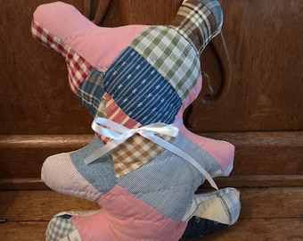 Quilt Bear made by me from a vintage quilt