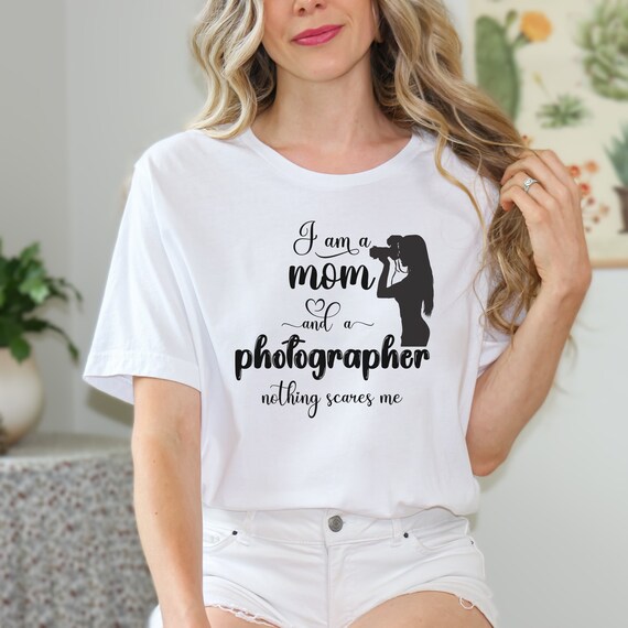 Mom Photographer Shirt, Airlume Cotton Tee, Photography Lover Gift