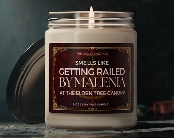 Elden Ring Candle, Getting Railed by Malenia Funny Candle, Elden Ring Gamer Candle, Gift For Him, Gift for Gamer Friend