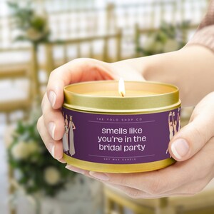 Bridesmaid Candle, Party Gift Funny Personalized Candle, Funny Bridesmaid Gift, Bridesmaid Proposal Gift, Bachelorette Party Gift