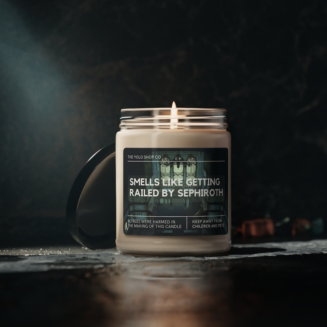 FINAL FANTASY VII AC アロマキャンドル セフィロス Smells Like Getting Railed by Sephiroth Scented Soy Candle, Final
