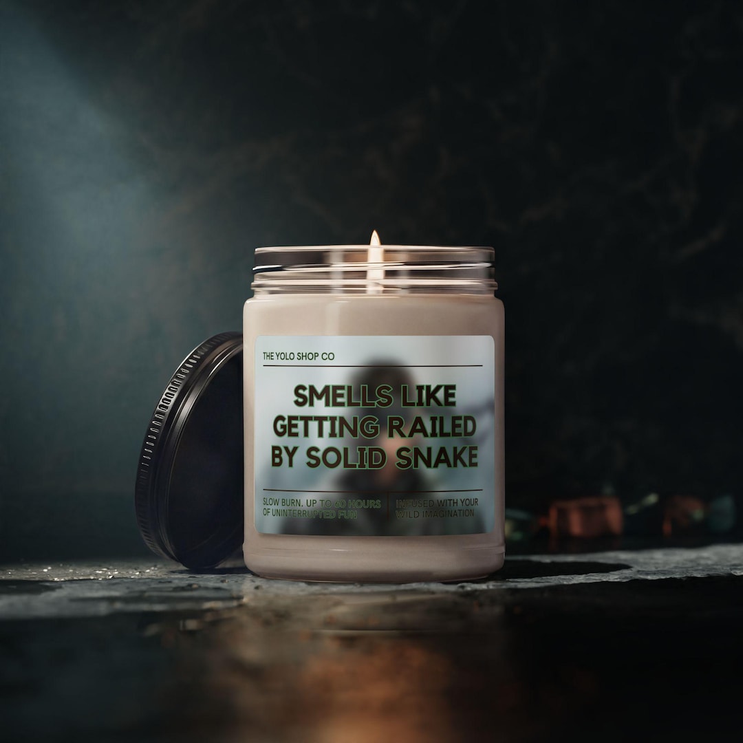 Getting Railed by Solid Snake, Metal Gear Solid Funny Candle Gift - Etsy