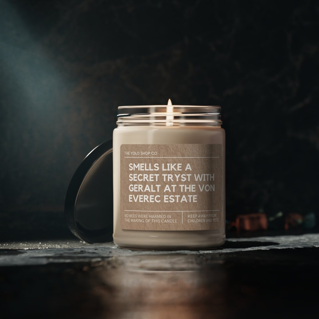 Geralt of Rivia Soy Candle: the Witcher Gamer Gift - Etsy