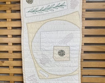 Handsewn Art Quilt Wall Hanging