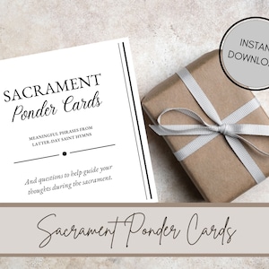 Sakrament Ponder Karten - HLT Hymnen - Digital Download