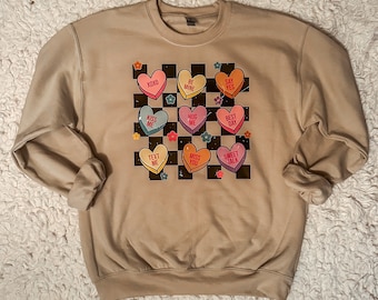Candy Heart Crewneck Sweatshirt