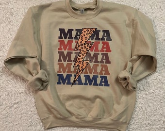 Cheetah Mama Crewneck Sweatshirt