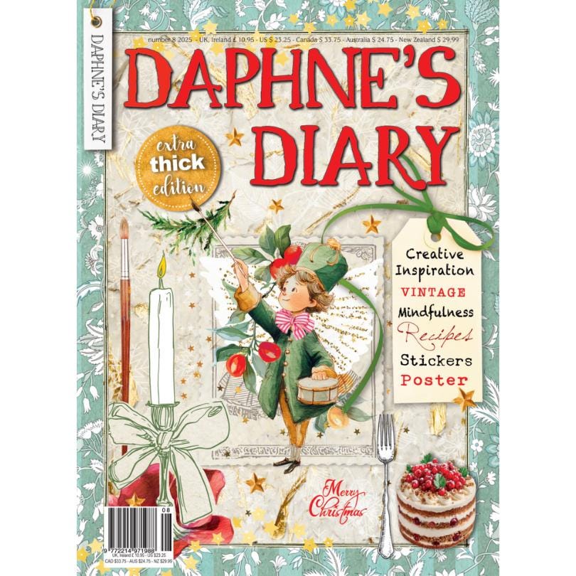 Daphne's Diary Magazine #2 2025 (FRANÇAIS) - Cahier Créatif Interactif Pour Art, Cuisine, Voyages Et Pleine Conscience