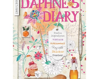 Revista Diario de Daphne n.° 6 2025 (ALEMÁN), una revista sobre mindfulness, pintura, arte, cocina, viajes e inspiración creativa.