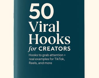 Content Creation Hook Pack | 50 Viral Hooks for Coaches, Influencers & Creators