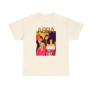 ABBA Unisex Graphic Tee, ABBA Vintage Tee, High Quality T-Shirt