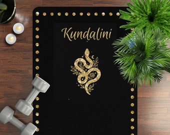 Tapis de yoga kundalini, tapis de méditation personnalisé, cadeau fitness, cadeau pour amateur de yoga, cadeau santé et remise en forme, cadeaux spirituels, cadeau fête des mères pour maman