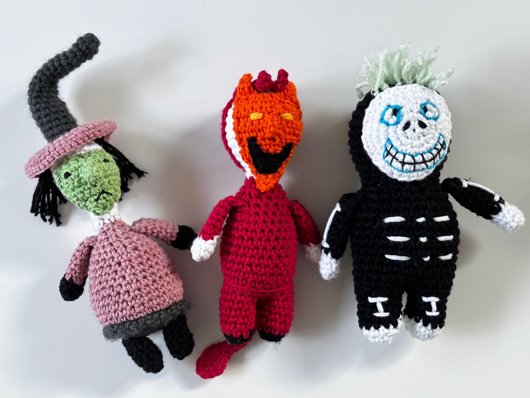 Nightmare Before Christmas Crocheted Character Set Etsy