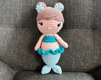 Bella - crocheted mermaid doll, amigurumi, plushie