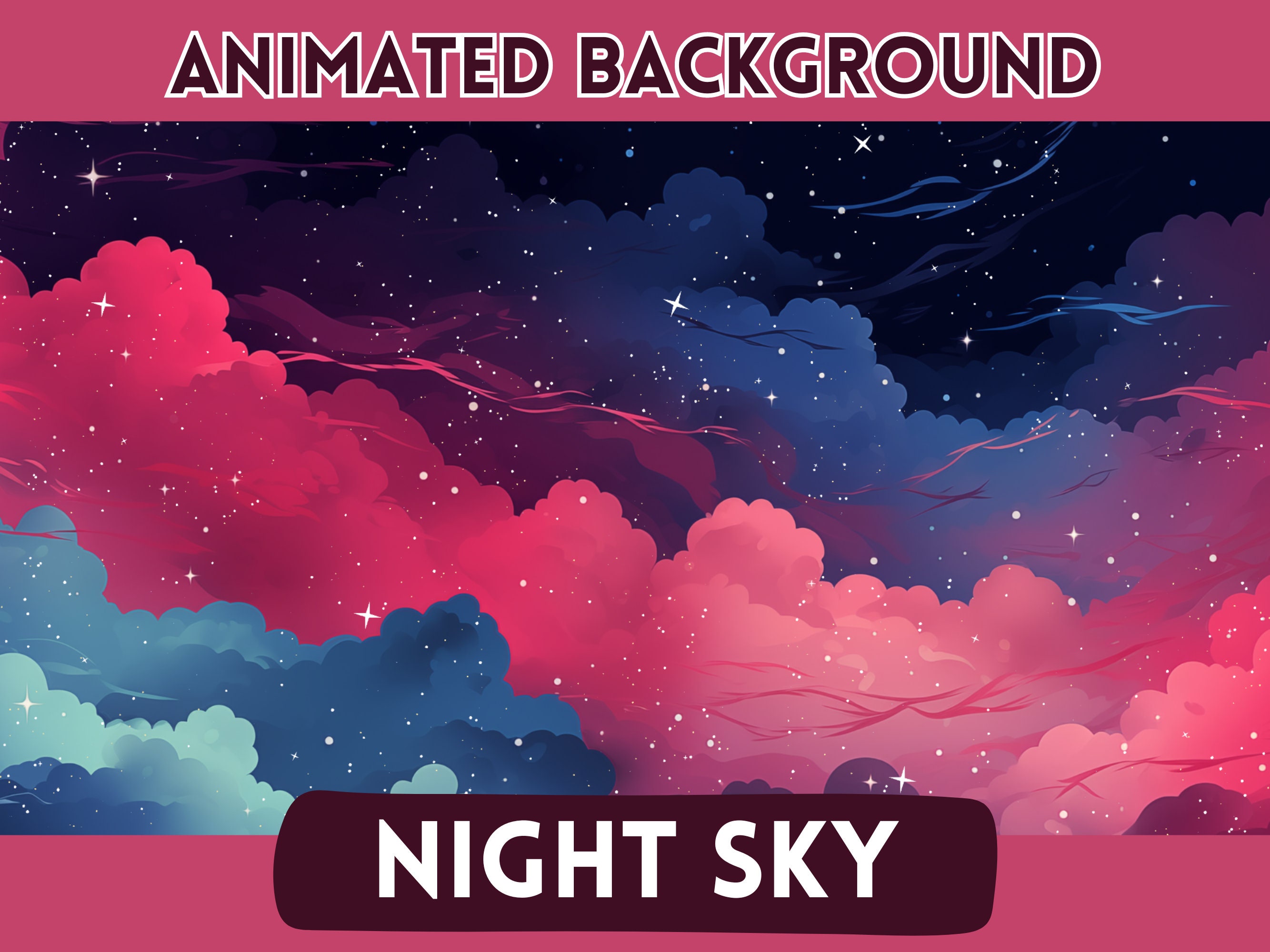 Tuber Background Vtuber Background, Vtuber Animated Background, Twitch Stream Overlay ...