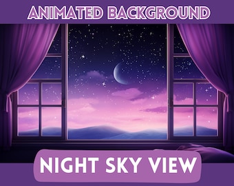 Vtuber Background, Vtuber Animated Background, Twitch Stream Overlay, Stream Background, Vtuber Asset