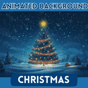 Vtuber 背景、Vtuber アニメーション背景、Twitch ストリームオーバーレイ、ストリーム背景、Vtuber アセット、クリスマス背景、ホリデーストリーム